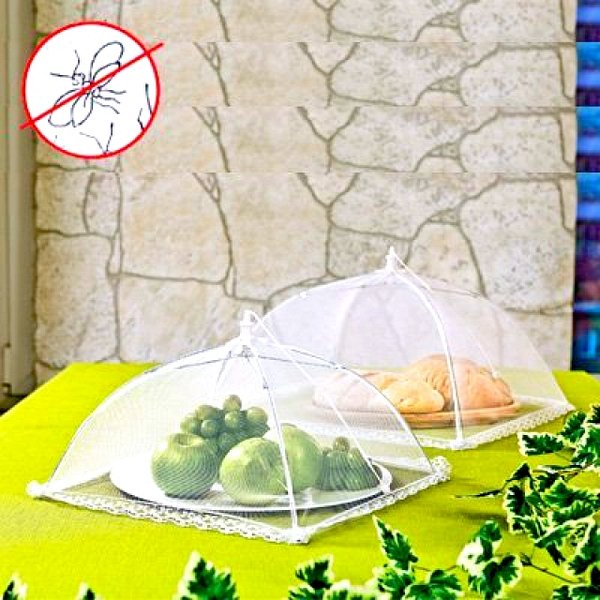 Защищать продукты от мух и других насекомых