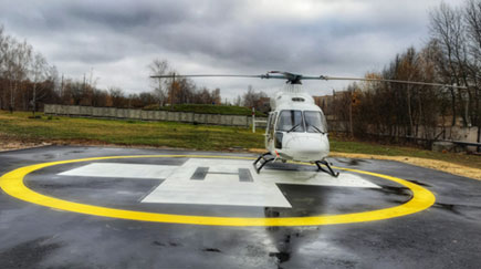 В ГУЗ ТО «Тульская областная клиническая больница» обустроена специализированная вертолётная площадка для санитарной авиации