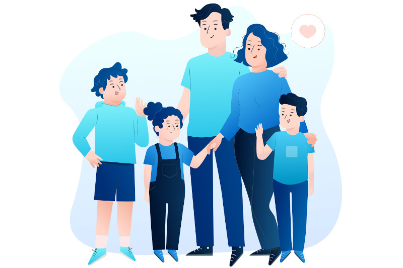 Cопровождение родителей с детьми из многодетных семей