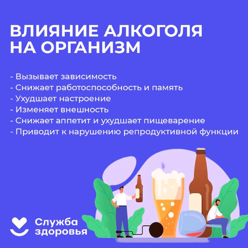 влияние акоголя на организм