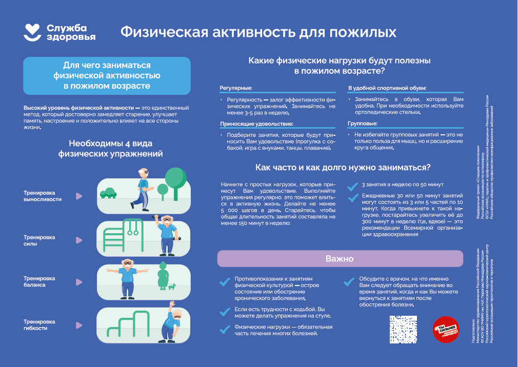 Физическая активность для пожилых