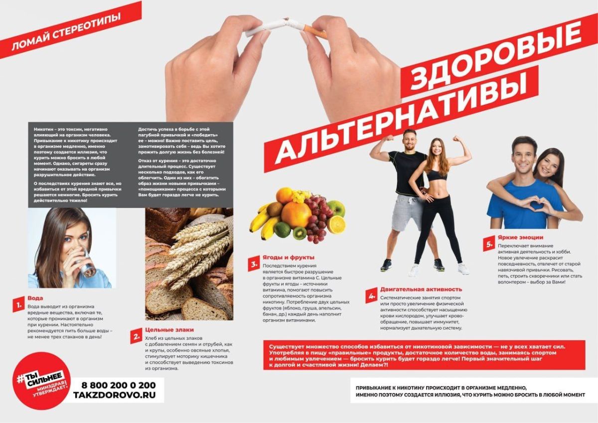 здоровые альтернативы курению