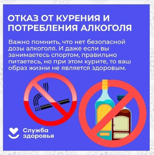 Отказ от курения и алкоголя