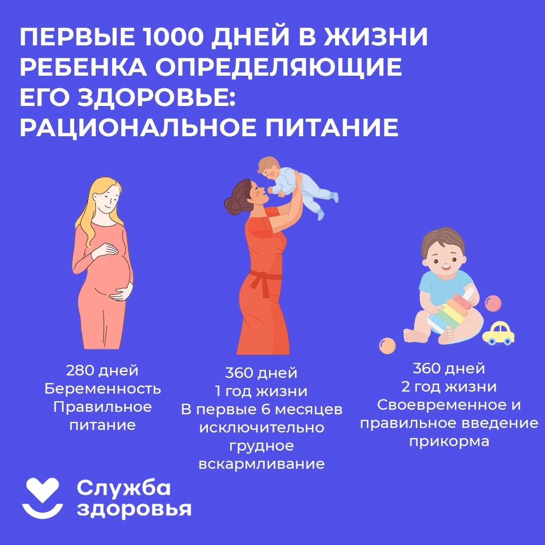 питание в первые 1000 дней в жизни ребенка