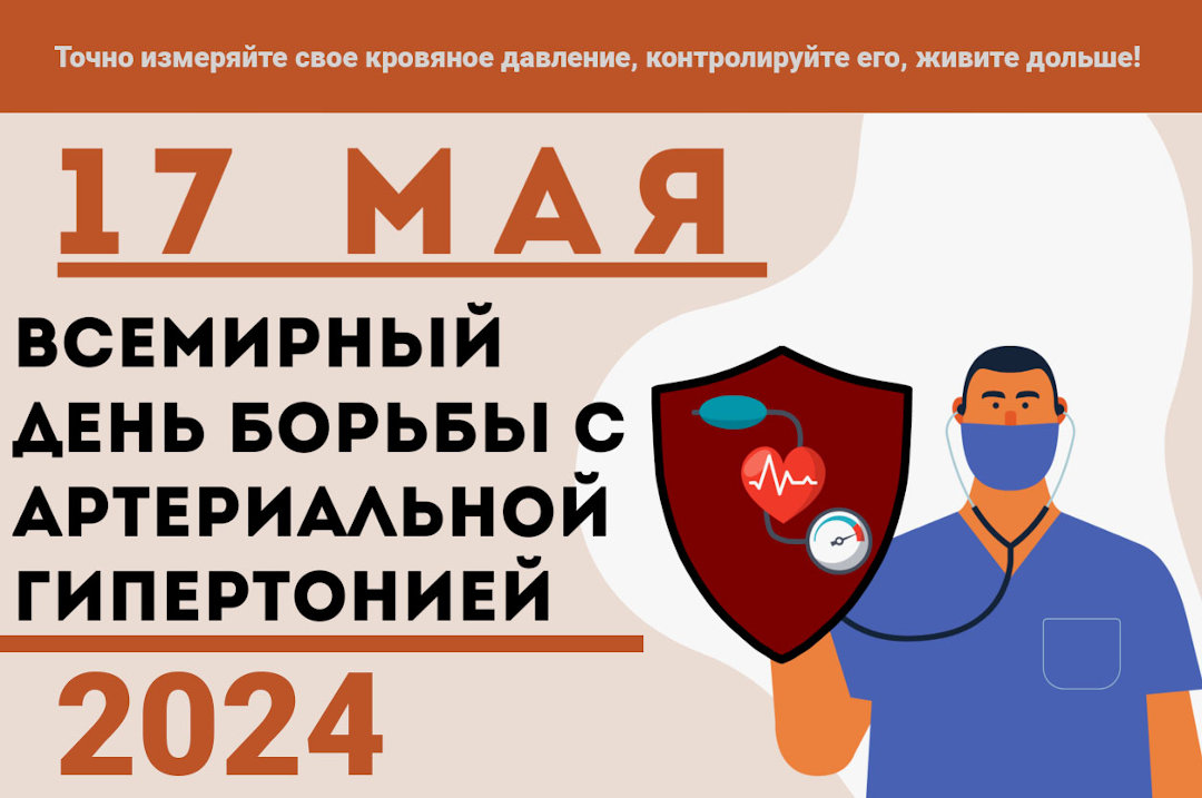 17 мая Всемирный день борьбы с артериальной гипертонией 17 мая).