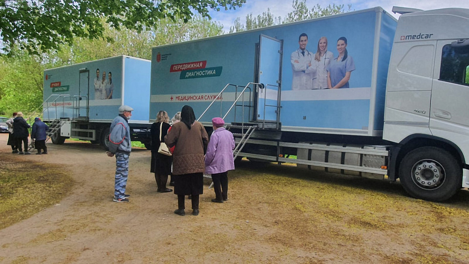 Выезд мобильного медицинского комплекса в Гурьевскую Амбулаторию